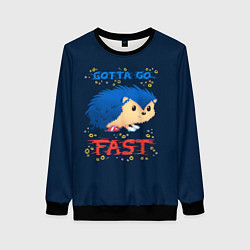 Женский свитшот Little Sonic gotta go fast