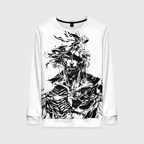 Женский свитшот Metal Gear Rising: Revengeance / 3D-Белый – фото 1