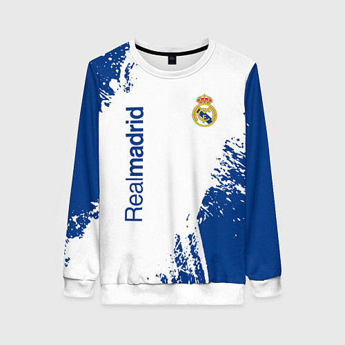 Женский свитшот Реал Мадрид краска / 3D-Белый – фото 1