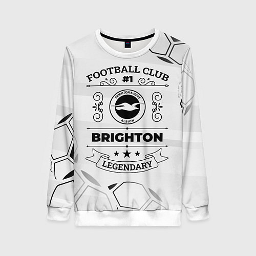 Женский свитшот Brighton Football Club Number 1 Legendary / 3D-Белый – фото 1