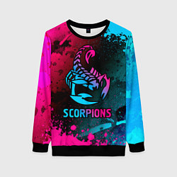 Женский свитшот Scorpions Neon Gradient