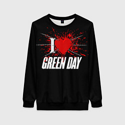 Женский свитшот Green Day Сердце