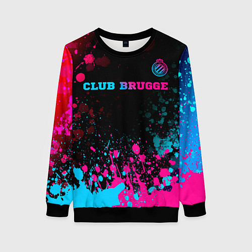 Женский свитшот Club Brugge Neon Gradient - FS / 3D-Черный – фото 1