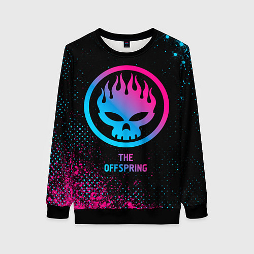 Женский свитшот The Offspring Neon Gradient / 3D-Черный – фото 1