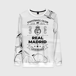 Свитшот женский Real Madrid Football Club Number 1 Legendary, цвет: 3D-белый