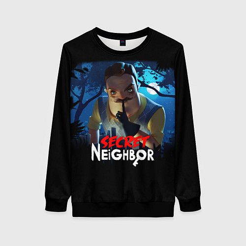 Женский свитшот Secret Neighbor / 3D-Черный – фото 1
