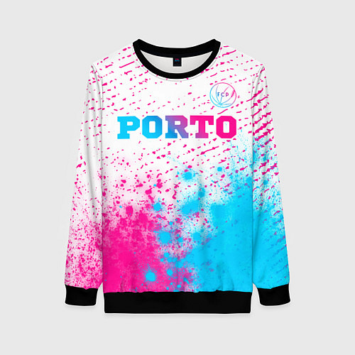 Женский свитшот Porto Neon Gradient / 3D-Черный – фото 1