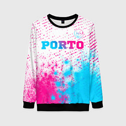 Свитшот женский Porto Neon Gradient, цвет: 3D-черный