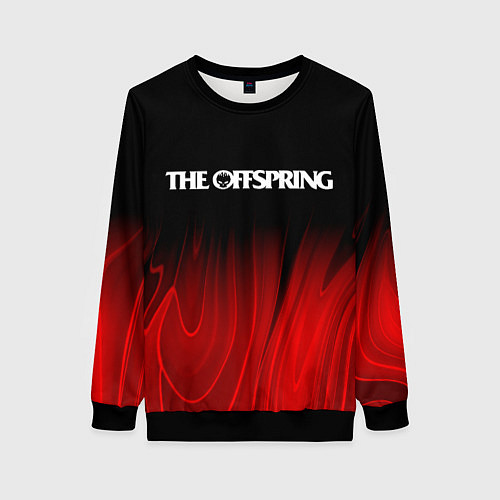 Женский свитшот The Offspring Red Plasma / 3D-Черный – фото 1