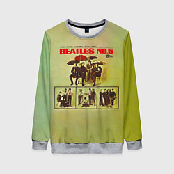 Свитшот женский Beatles N0 5, цвет: 3D-меланж