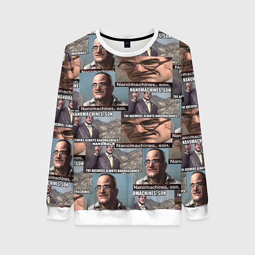 Женский свитшот Nanomachines, son / 3D-Белый – фото 1