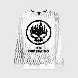 Женский свитшот The Offspring с потертостями на светлом фоне