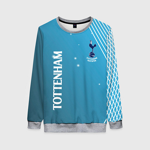 Женский свитшот Тоттенхэм хотспур Абстракция / 3D-Меланж – фото 1