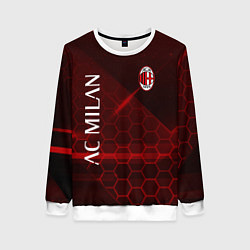 Свитшот женский Ac milan Соты, цвет: 3D-белый