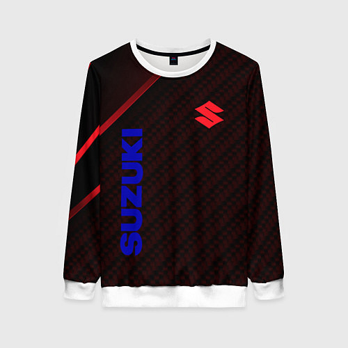 Женский свитшот Suzuki Абстракция / 3D-Белый – фото 1