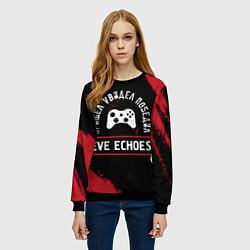 Свитшот женский EVE Echoes пришел, увидел, победил, цвет: 3D-черный — фото 2