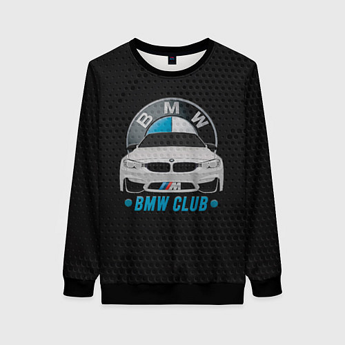 Женский свитшот BMW club carbon / 3D-Черный – фото 1