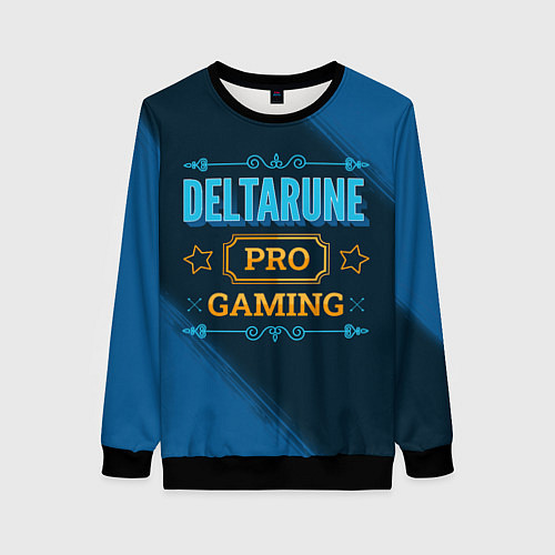 Женский свитшот Игра Deltarune: pro gaming / 3D-Черный – фото 1
