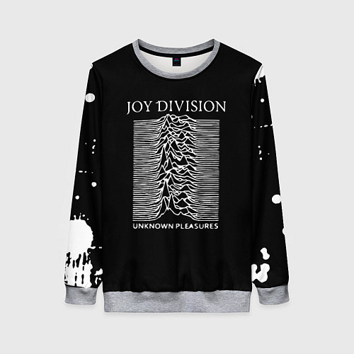 Женский свитшот Joy Division - unknown pleasures / 3D-Меланж – фото 1