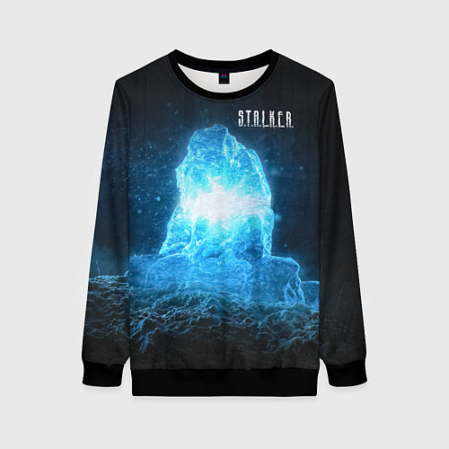 Женский свитшот STALKER Монолит / 3D-Черный – фото 1