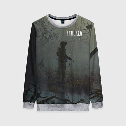 Женский свитшот STALKER Одиночка На Болоте / 3D-Меланж – фото 1