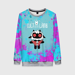 Женский свитшот Овечка арт - Cult of the lamb
