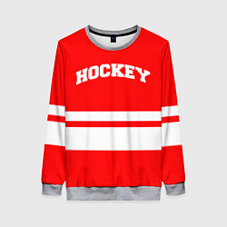 Женский свитшот Hockey - две волосы
