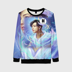 Свитшот женский BTS JK, цвет: 3D-черный