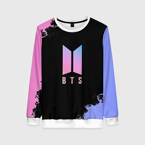 Женский свитшот BTS Blue And Pink / 3D-Белый – фото 1