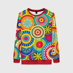 Женский свитшот Мандала-Цветы