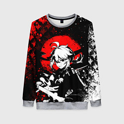 Женский свитшот Кадзуха - Мрачный геншин