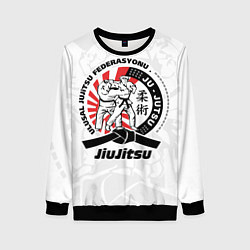 Свитшот женский Jiujitsu emblem Джиу-джитсу, цвет: 3D-черный