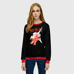 Свитшот женский Евангелион: EVA-01, цвет: 3D-красный — фото 2