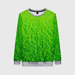 Женский свитшот Трава зеленая