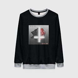 Свитшот женский Pyrokinesis - Black Roze x Red Roze, цвет: 3D-меланж