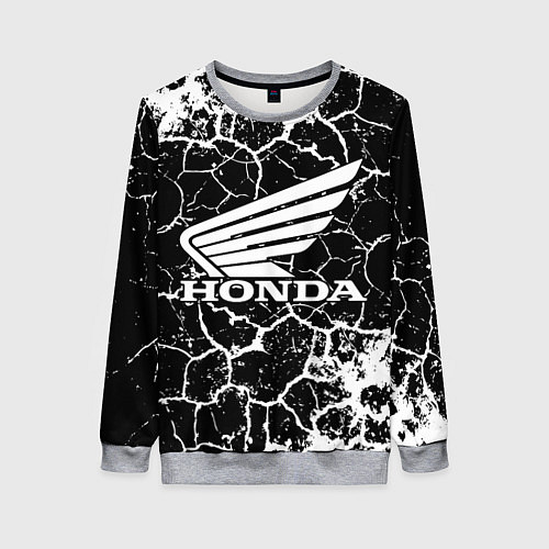 Женский свитшот Honda logo арт / 3D-Меланж – фото 1