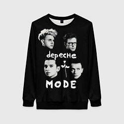 Свитшот женский Depeche Mode portrait, цвет: 3D-черный