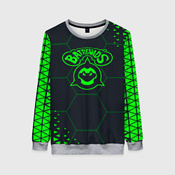 Женский свитшот Battletoads Абстракция соты