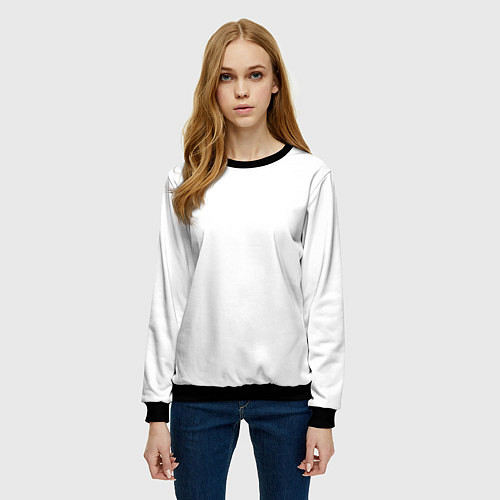 Женский свитшот Хэллоуин: Санта Муэрта / 3D-Черный – фото 3