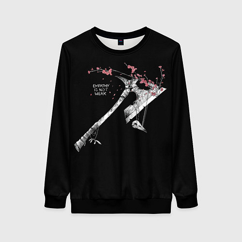 Женский свитшот Empathy - is not weak / 3D-Черный – фото 1