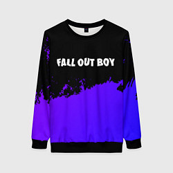Женский свитшот Fall Out Boy purple grunge