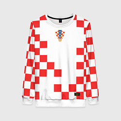 Свитшот женский Сборная Хорватии форма к чемпионату мира 2022, цвет: 3D-белый