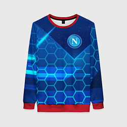 Свитшот женский Napoli Соты абстракция, цвет: 3D-красный