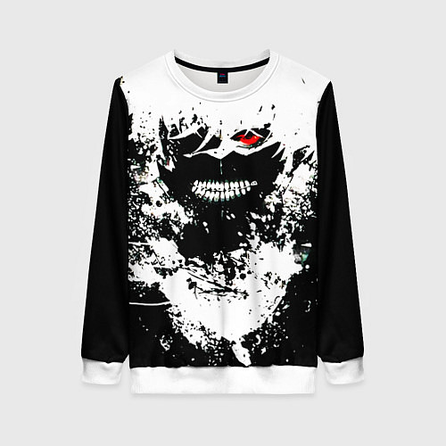 Женский свитшот Tokyo Ghoul Kaneki Ken paint / 3D-Белый – фото 1