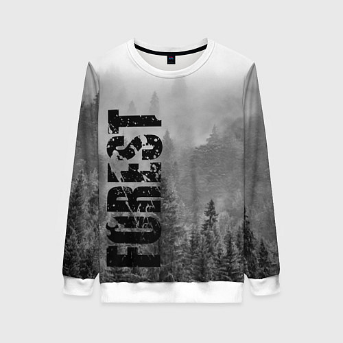 Женский свитшот Gray Forest / 3D-Белый – фото 1