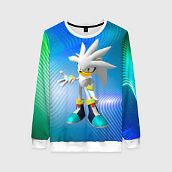 Женский свитшот Соник серебряный