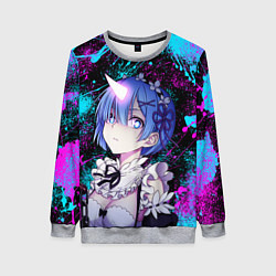 Женский свитшот РеЗеро - Неоновые краски - Рем