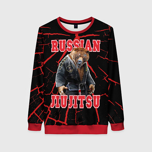 Женский свитшот Russian Jii Jitsu / 3D-Красный – фото 1