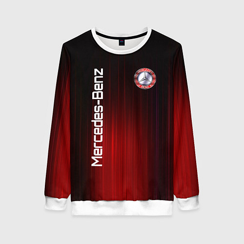 Женский свитшот Mercedes-Benz art / 3D-Белый – фото 1