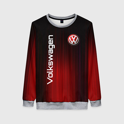 Женский свитшот Volkswagen art / 3D-Меланж – фото 1